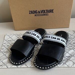 Zadig & Voltaire Field Words Sandals